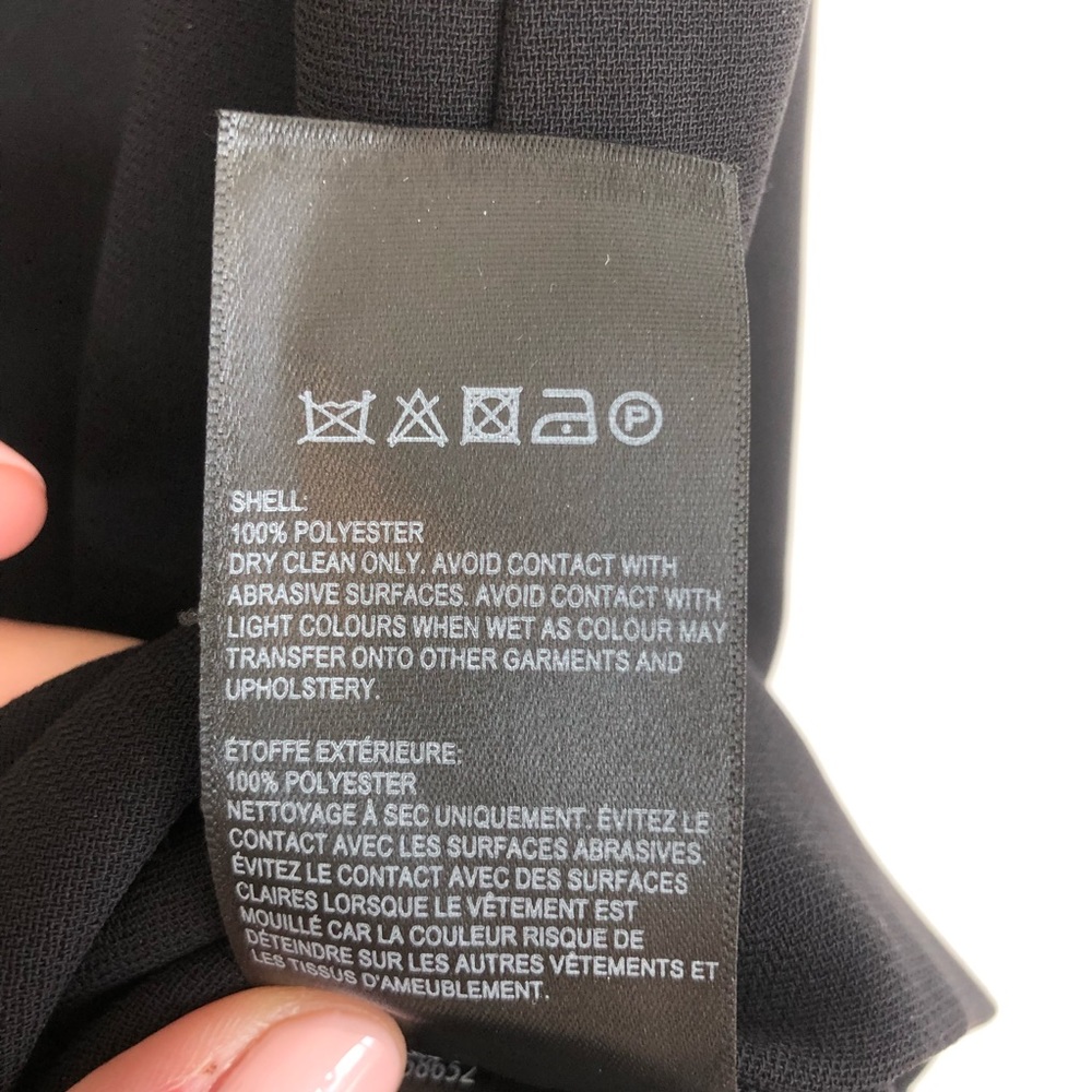 WHISTLES Black Paige V Neck Dress, Size 4 - Picture 9 of 10